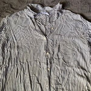 Classic button down stripe shirt